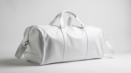 Blank White Duffle Bag Mockup