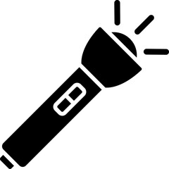 Vector illustration of flashlight.