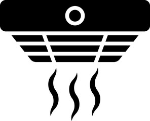 Smoke detector icon or symbol.