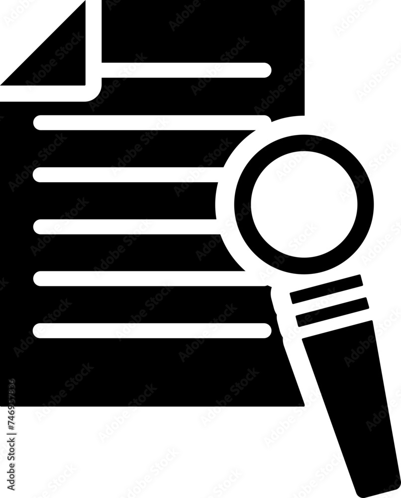 Poster document verification icon or symbol.