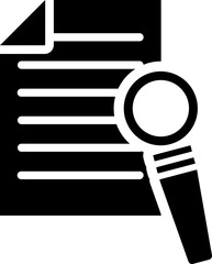 Document verification icon or symbol.