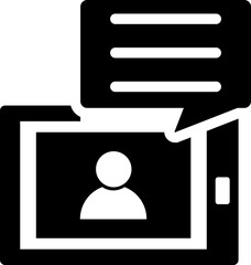 Video calling icon or symbol.