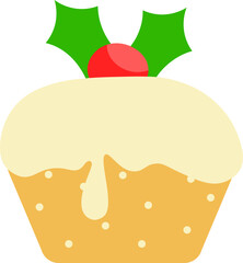 Illustration of cupcake icon.