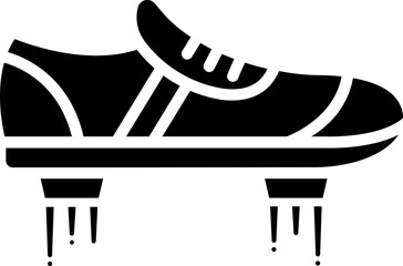 B&W illustration of flying shoes icon.