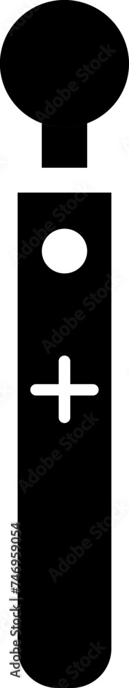 Poster game controller icon in flat style.
