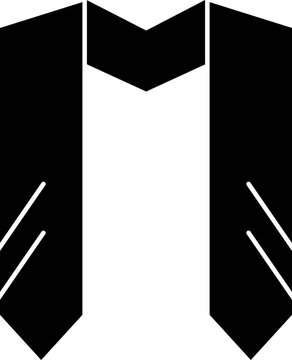 Graduation stole icon in flat style.