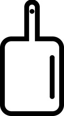 Isolated Chopping Board icon in line art.