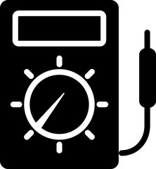 Voltmeter icon in flat style.