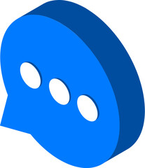 Fototapeta premium Isolated chart element in isometric style.