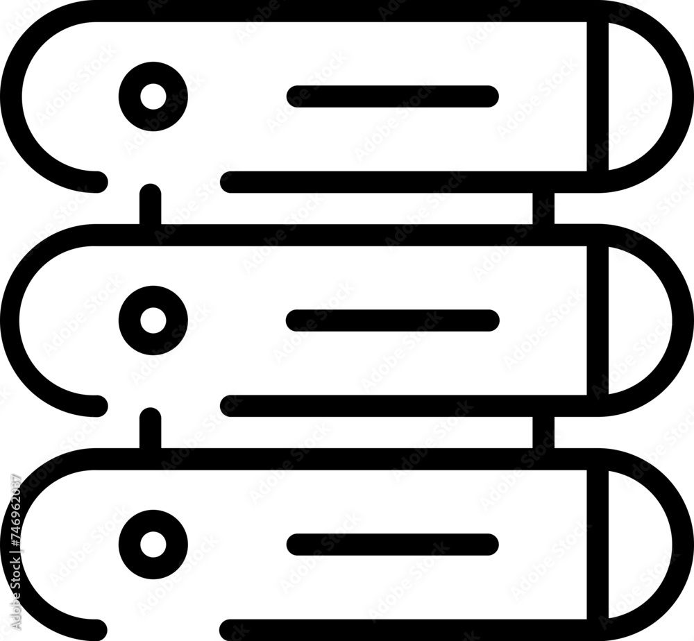 Canvas Prints server icon in flat style.