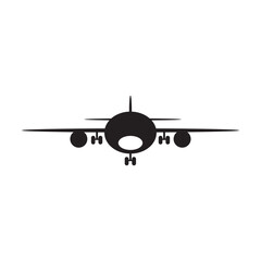 airplane icon logo template abstract vector illustration design