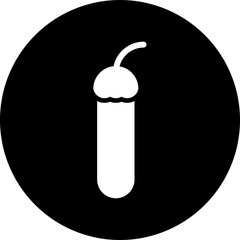 Illustration of brinjal glyph icon.