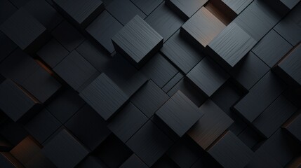 Fototapeta premium Dark pattern Modern a background for a corporate PowerPoint presentation, abstract modern background for design. Geometric shapes: triangles, squares, rectangles, stripes, and lines. Futuristic