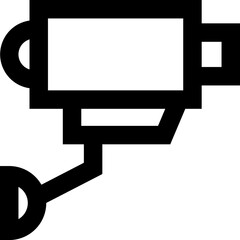 CCTV camera icon or symbol.