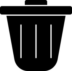 Delete icon or symbol in b&w color.