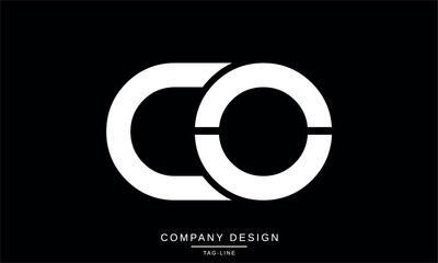 CO, OC Abstract Letters Logo Monogram Design Icon