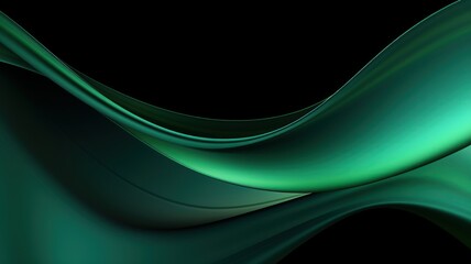 Abstract background green tones and the color black in a gradient texture background.