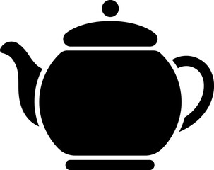 B&W illustration of teapot icon.