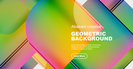 Minimal geometric vector abstract background