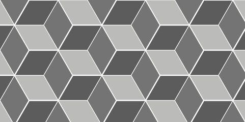 Abstract black and gray style minimal blank cubic. Geometric minimal cube pattern illustration mosaic, square and triangle wallpaper.	
