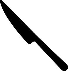 Knife icon in black color.