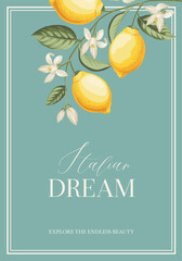 Italian Lemon Poster. Citrus Wall Art. - 746969877