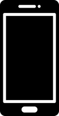 Smartphone glyph icon or symbol.