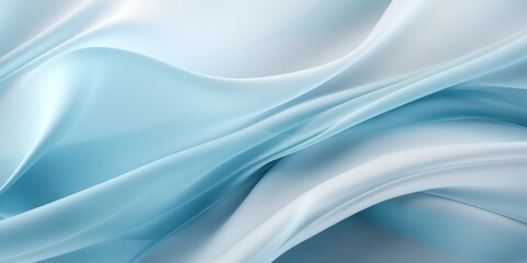 Obraz premium Abstract white and Cyan silk fabric weave of cotton or linen satin fabric lies texture background.
