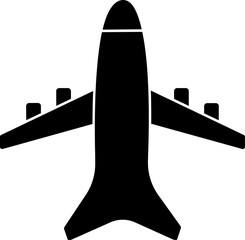 Vector illustration of airplane icon.