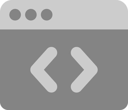 Coding or Programing Website icon in flat style.