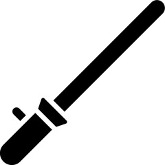 B&W illustration of ar wand icon.