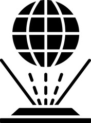 Vector illustration of hologram icon.