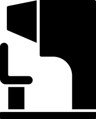 Illustration of sensorama glyph icon.