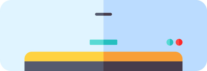 Obraz premium Air Conditioner (AC) icon in flat style.