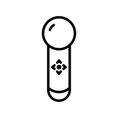 Line art illustration of Remote control icon.