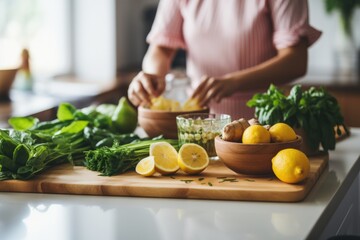 A Variety of Fresh Ingredients on a Clean Countertop