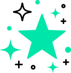 Vector illustration of Stars icon.