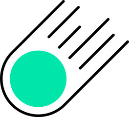Vector illustration of Meteorite icon.