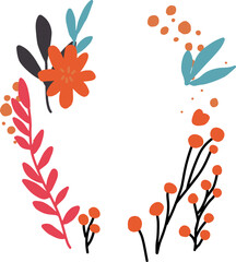 leaves nature flowers spring illustration