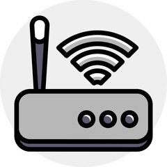 Vector illustration of Router icon.
