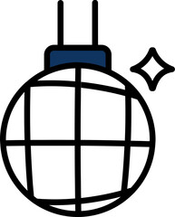 Ball, disco, party icon