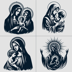 Mother of Jesus , Virgin Mary Mother Jesus Blessed Holy Lady Nazareth Immaculate , Virgin Mary , Mary Mother of Jesus , Jesus Love vector File