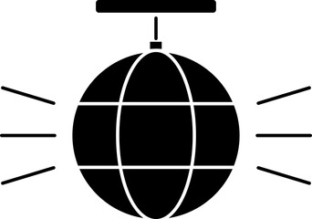 Disco Ball Icon in Glyph Style.