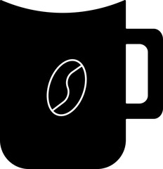 Isolated Coffee Cup Icon in Flat Style.