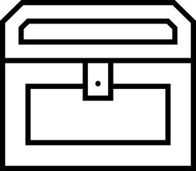 Chest box icon in black line art.