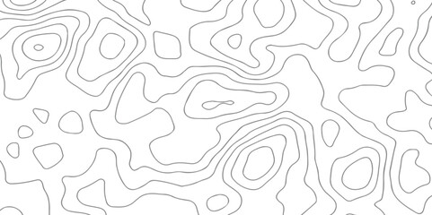 Pattern with lines and dots The stylized height of the topographic map contour in lines and contours isolated on transparent. Black and white topography contour lines map isolated on white background.