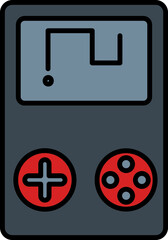 Fototapeta premium Snake Game In Game Boy Icon.