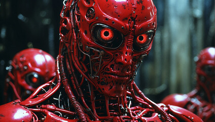 Fototapeta premium Super scary killer robot