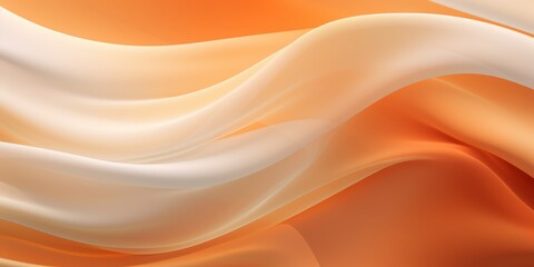 Obraz premium Abstract white and Orange silk fabric weave of cotton or linen satin fabric lies texture background. 