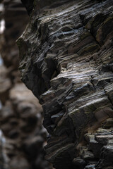 Surface of the cliff at the seaside